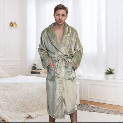 Pijama Largo Pareja Bata Cómoda para el Hogar - Image 18