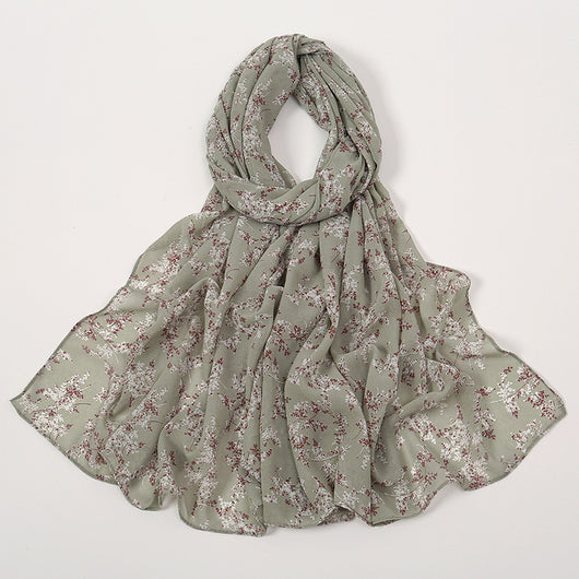 Pañuelo Ligero de Gasa Estampado Floral para Primavera y Verano - Image 28