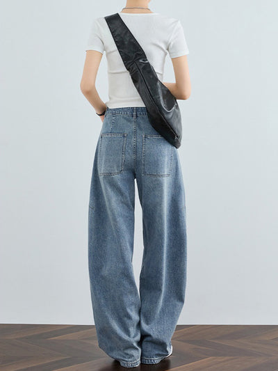 Pantalones Jeans Anchos Deconstructruidos - Estilo Casual Holgado Banana - Image 27