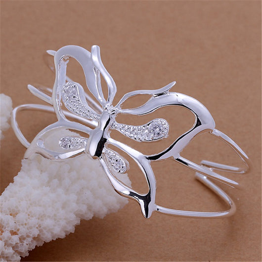 Pulsera de Cristal Zirconia con Mariposa Elegante - Image 10