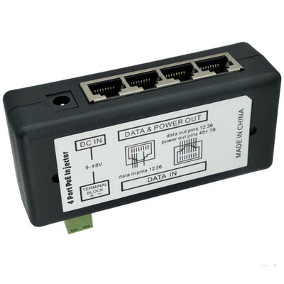 Caja Centralizadora PoE 4 Canales para TV con Inyector DC - Image 5