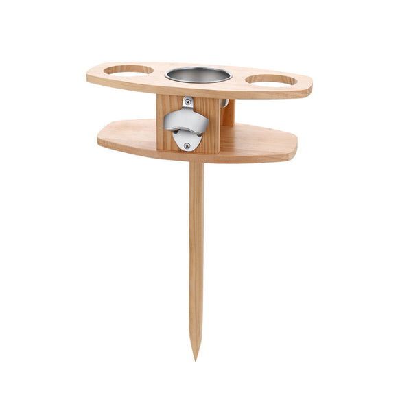 Soporte Portátil para Copas de Vino en Bambú - Diseño Desmontable