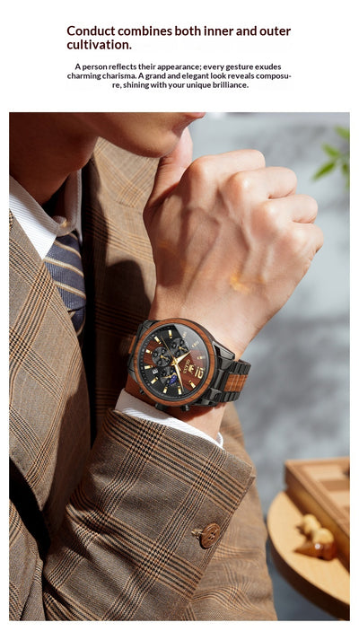 Reloj de Cuarzo para Hombre con Calendario y Seis Agujas - Image 10