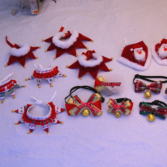 Disfraz Navideño para Mascotas con Corbatín y Moño de Mariposa