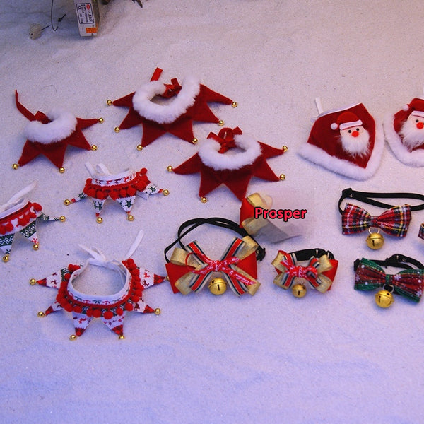 Disfraz Navideño para Mascotas con Corbatín y Moño de Mariposa