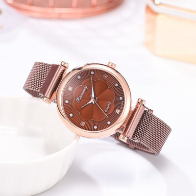 Set de Reloj para Dama con Correa de Malla de Aleación y Brazalete - Image 42