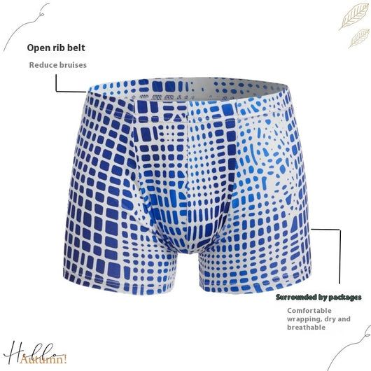 Bóxers Hombre Ice Silk Estampados Cintura Media Verano Transpirables - Image 14