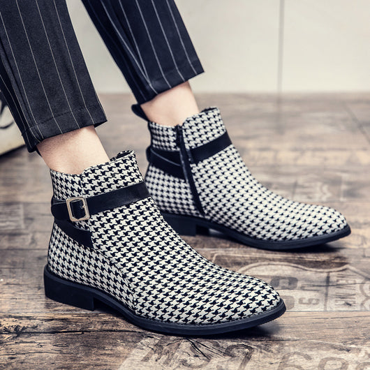Botas de Cuero Estilo Británico Puntiagudas Altas Premium - Image 3