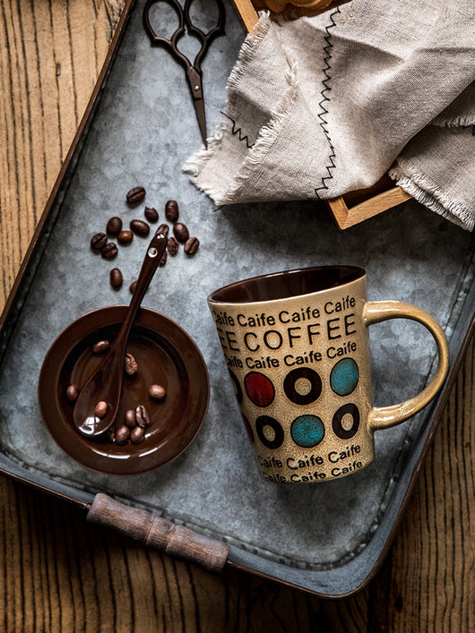 Taza de Cerámica para Café con Tapa y Cuchara - Image 8
