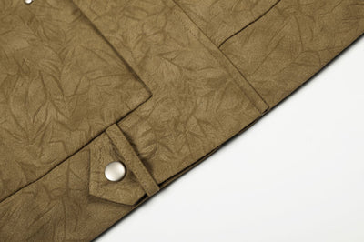 Chaqueta Casual Retro con Cuello Alto y Hebilla Aviador - Image 17
