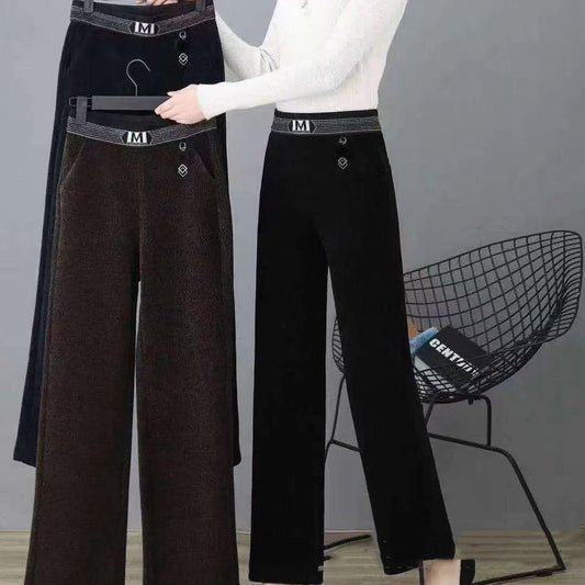 Pantalones Chenilla Pierna Ancha - Versátil y Moderno - Image 2