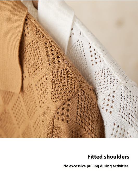 Cardigan Casual de Algodón con Cierre y Cuello Solapa Hueco - Image 10