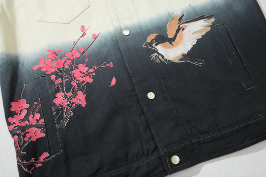 Pantalón Vaquero Hip Hop Estampado Floral Tendencia Otoño Hombre - Image 18