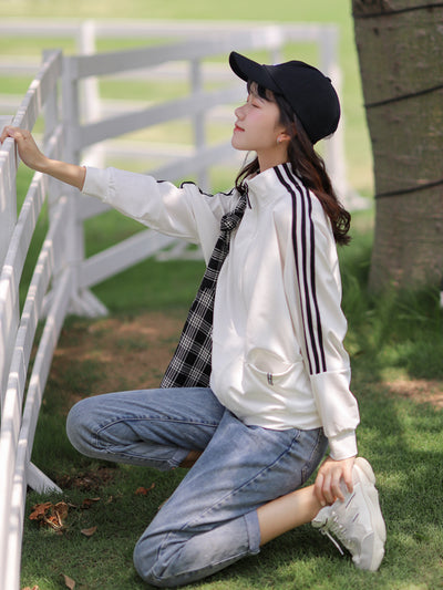 Chaqueta Deportiva Holgada para Mujer - Estilo Baseball Casual - Image 3