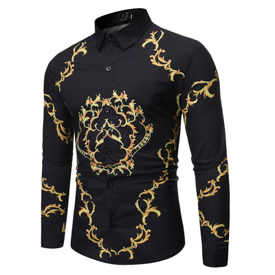 Camisa Casual Slim Fit con Estampado Floral para Hombre - Image 9