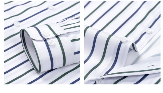 Camisa Ejecutiva de Rayas Premium para Hombre - Image 14