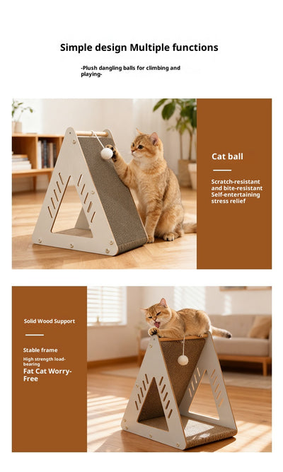 Árbol Rascador de Cartón Corrugado para Gatos - Nido y Centro de Juegos - Image 16