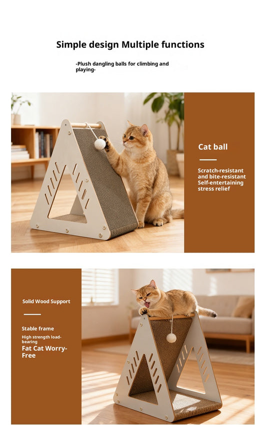 Árbol Rascador de Cartón Corrugado para Gatos - Nido y Centro de Juegos - Image 16