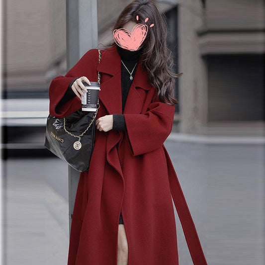 Abrigo Socialite de Moda Otoño-Invierno Largo hasta la Rodilla - Image 2