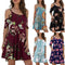 Vestido Slip Hombros Descubiertos con Estampado Digital