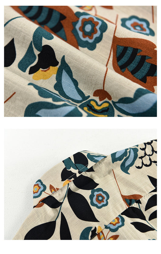 Camisa Casual Hombre Estilo Japonés con Estampado - Image 19