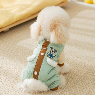 Abrigo Acolchado para Perros y Gatos - Diseño Clásico con Bolsillos para Otoño e Invierno - Image 10