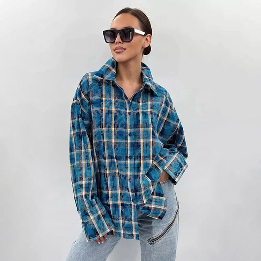 Camiseta Retro Desgastada de Largo Medio para Mujer - Image 2