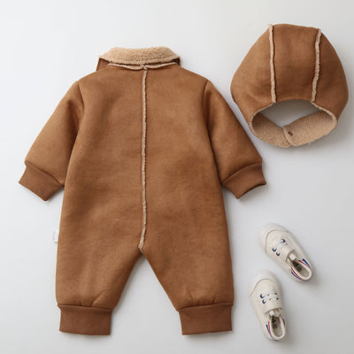 Enterizo Infantil con Capucha y Pelaje - Abrigo Tipo Pijama - Image 37