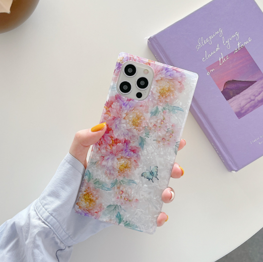 Funda Protectora con Patrón de Flores y Mariposas Coloridas