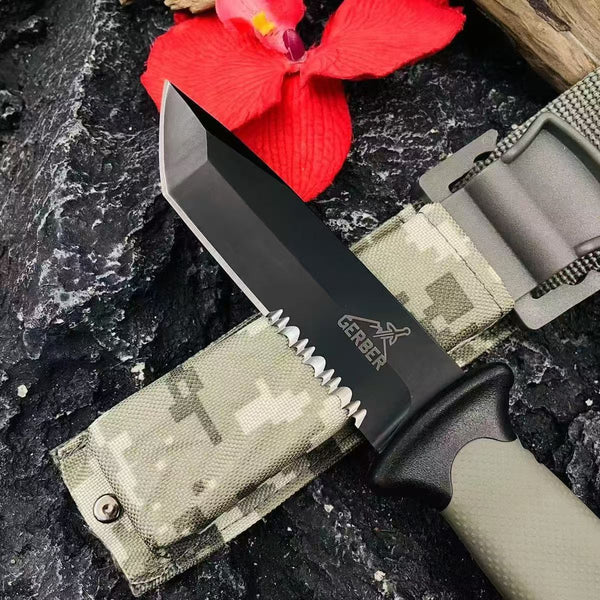 Navaja de Bolsillo Ultrafílada con Filo Bruto para Aventuras al Aire Libre