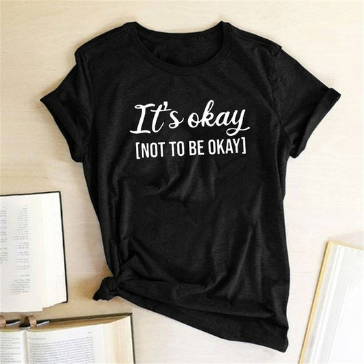 Playera Estampada It'S OKAY para Mujer - Diseño Moderno y Versátil - Image 10
