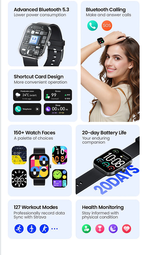 Reloj Inteligente Haylou S6S003 con Bluetooth y Correa de Silicona - Image 13