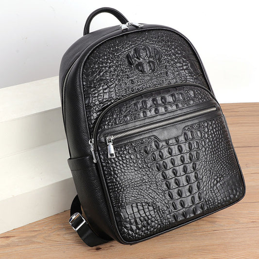 Mochila de Cuero para Viajes - Diseño Moderno para Hombre