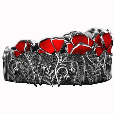 Anillo Vintage de Flores en Esmalte Esmaltado - Image 5