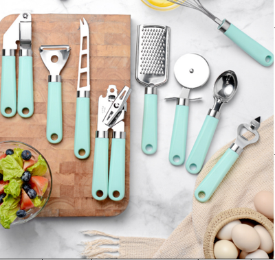Utensilios de Cocina en Acero Inoxidable con Mango Ergonómico