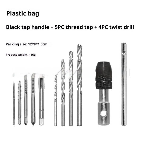 Juego Combinado de Brocas Helicoidales y Machuelos con Giro Ajustable - Image 9