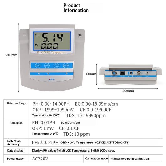 Medidor Digital 6 en 1 para Análisis de Calidad del Agua con Pantalla LCD - Image 17