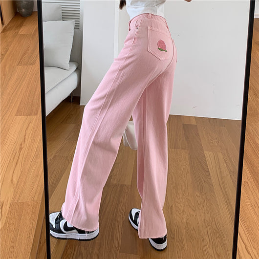Pantalones Talle Alto Rectos Anchos - Cintura Elevada Elegante - Image 13