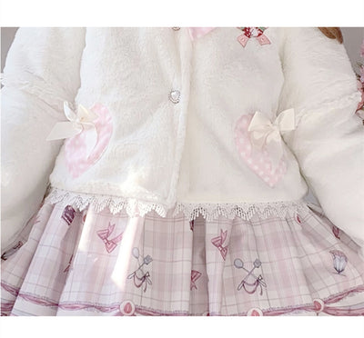 Abrigo Corto Infantil con Orejas de Conejo Peluche - Image 15