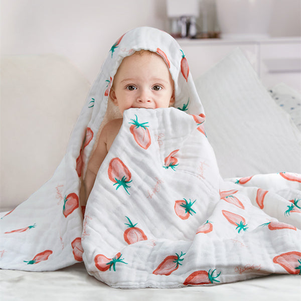 Toalla de Baño Bebé Algodón Puro Súper Suave y Absorbente