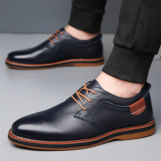 Zapatos de Cuero para Hombre Talla Grande - Costura Artesanal Premium - Image 2