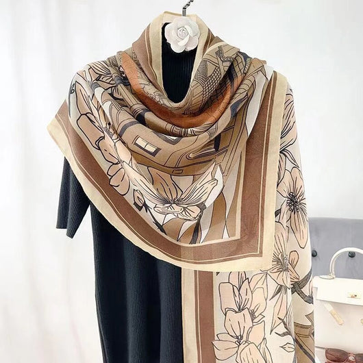 Foulard de Algodón y Lino Ligero - Pareo Sedoso Protección Solar para Playa y Viajes - Image 7