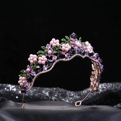 Adornos para el Cabello Nupcial con Flores de Cristal Aleación - Image 7