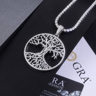 Collar Colgante Moissanita Plata 925 Chapada en Platino - Joyería Lujo Ligero - Image 8