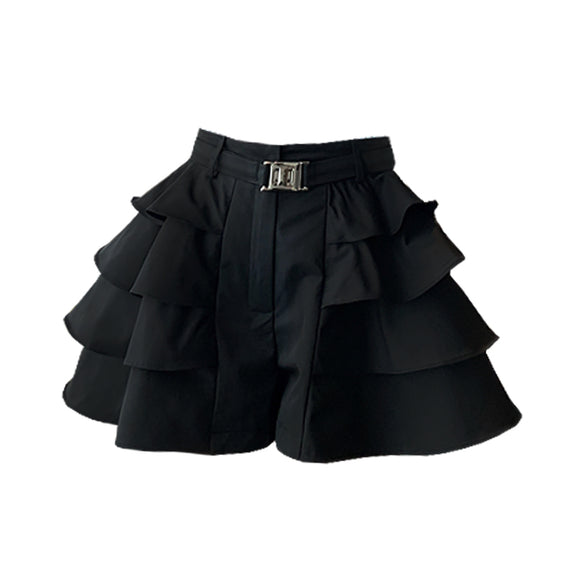 Falda Corta Pata de Gallo para Mujer Talla Petite