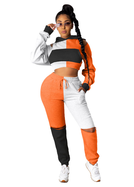 Conjunto Deportivo de Dos Piezas con Cierre y Costuras Decorativas - Image 5