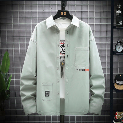 Camisa de Manga Larga Casual Coreana para Hombre - Image 5
