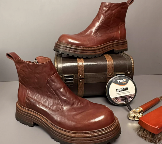 Bota Retro Chelsea de Trabajo Invierno Hombre Caña Media Estilo Británico - Image 11