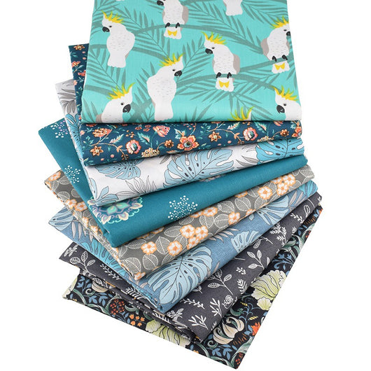 Paquete de 8 Piezas de Tela de Algodón Twill con Estampado Floral - Image 15