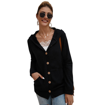 Cardigan Tejido con Capucha para Mujer - Abrigo Largo Otoño Invierno - Image 4
